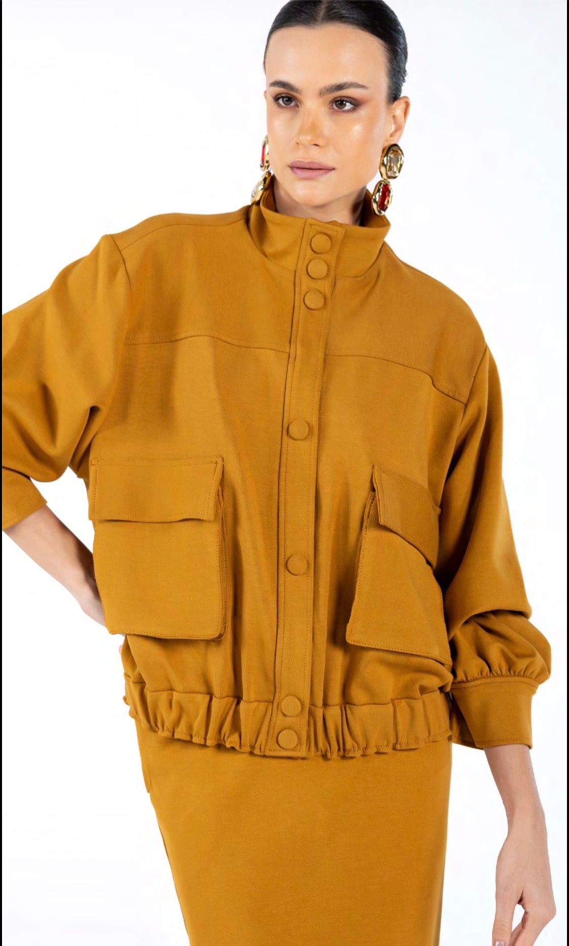 Jaqueta Bomber Golden Brown