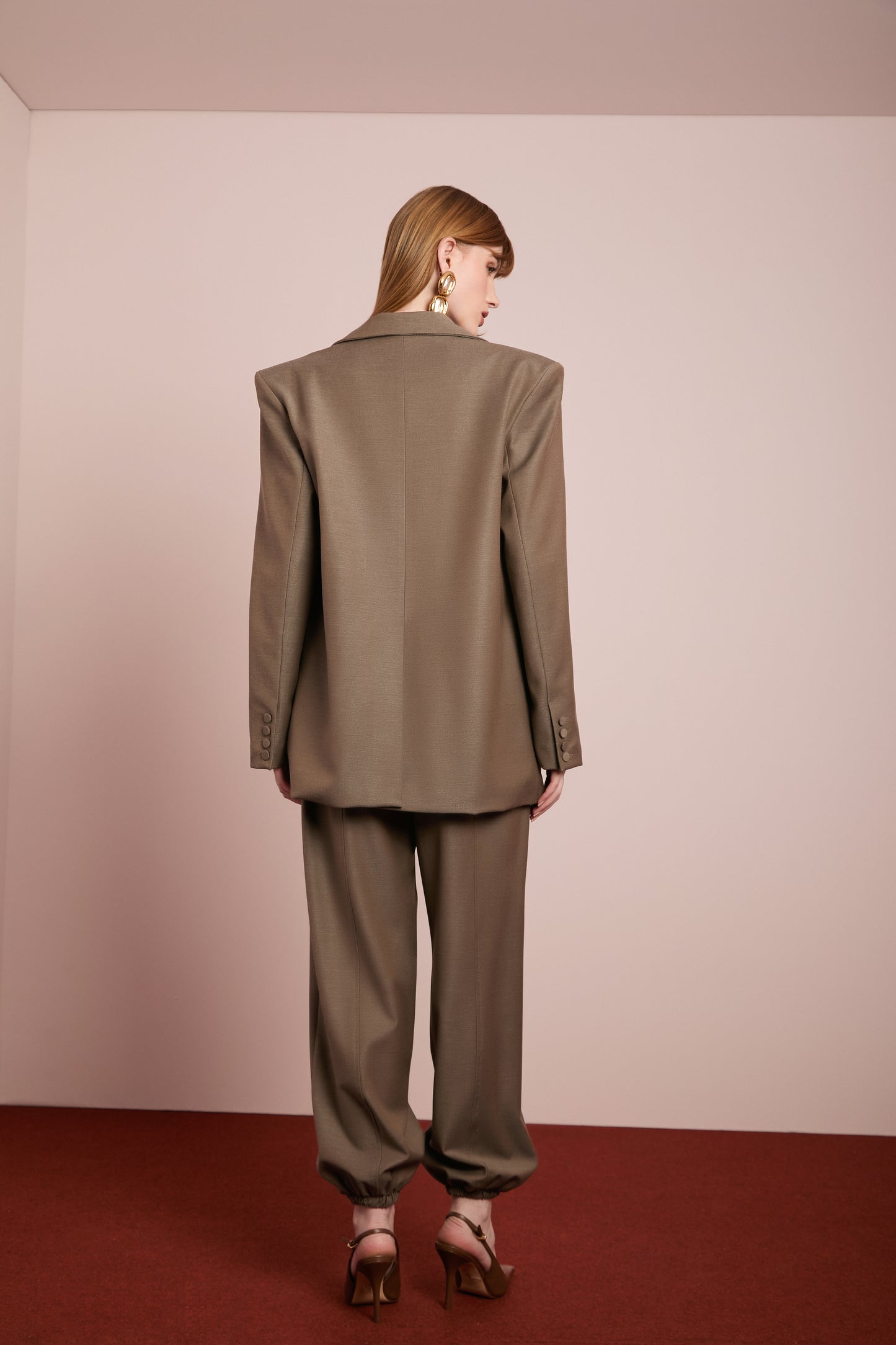 Blazer Alfaiataria Mescla Oversized