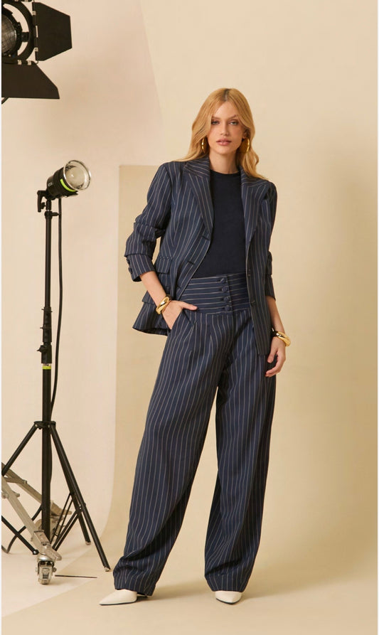 Blazer Alfaiataria Risca de Giz