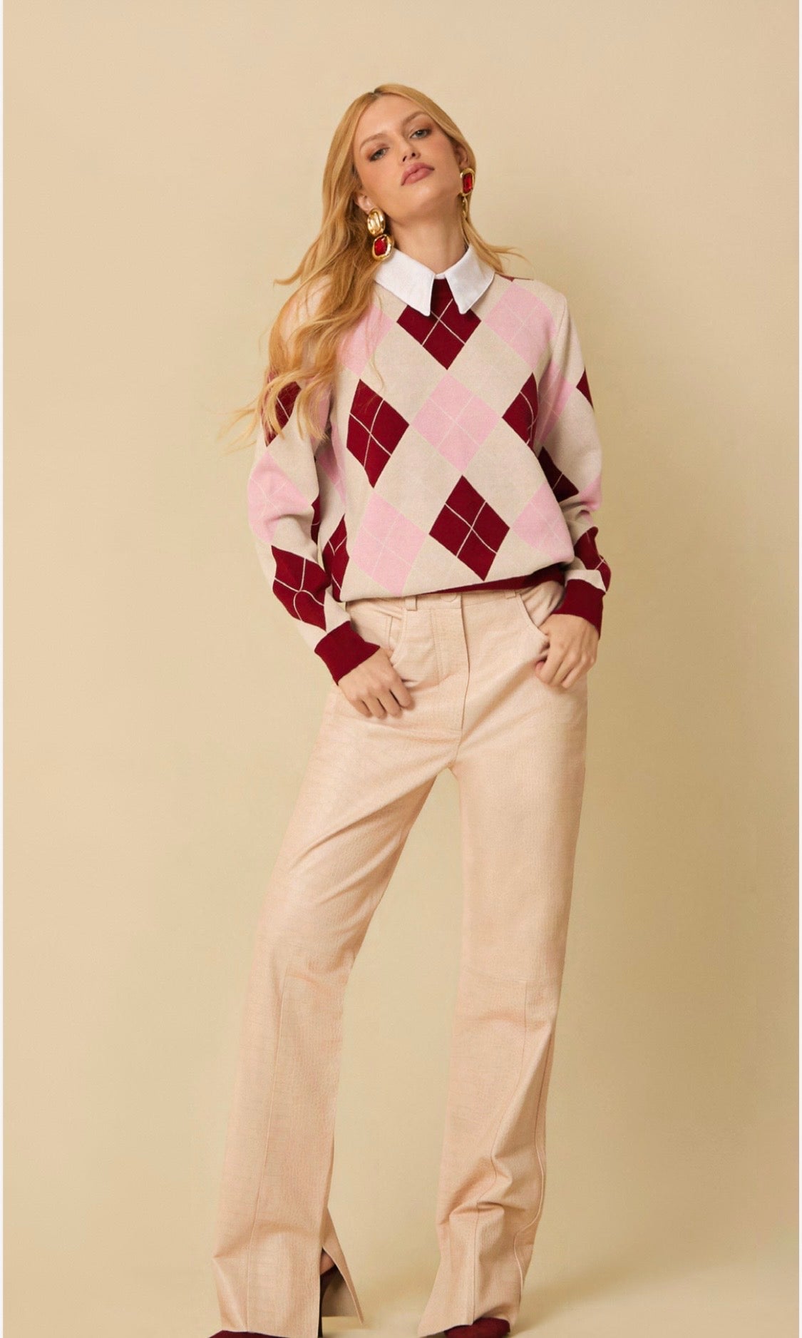 Tricot com gola