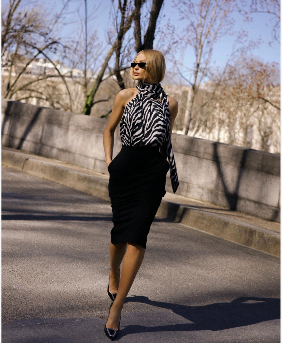 Blusa Frente Única de Zebra
