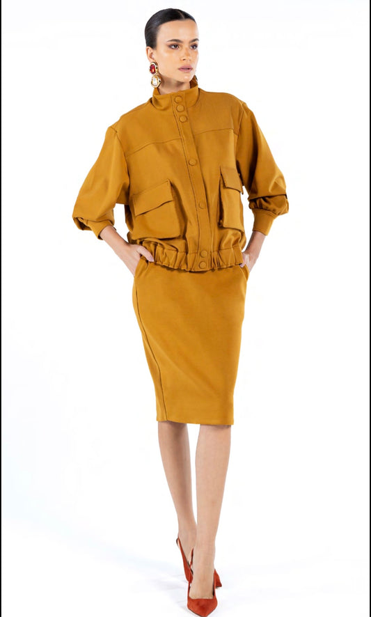 Jaqueta Bomber Golden Brown