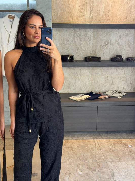 Conjunto bordado tunica e calça
